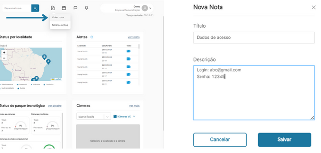 SC - Menu superior - Notas